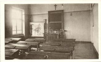 Kolozsvár, Cluj; Marianum, belső, tanterem; Joánovics Testvérek fényképészek / girl school interior