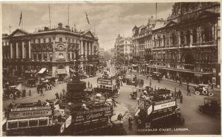 8 db RÉGI városképes képeslap, egy kivételével használatlanok, Nagy-Britannia, főleg London, vegyes ...