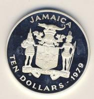 Jamaica 1979. 10$ Ag "Gyermekév" T:PP R!