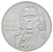 Ifj. Szlávics László (1959-) 2011. &quot;Liszt Ferenc / Nagy magyarok&quot; ezüstözött Cu emlékérem, tanúsítvánnyal, bontatlan kiadásban (28g/40mm) T:PP