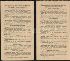 1941 a Magyarországi Kárpát Egyesület turisták részére szóló belépőjegye a galyatetői menedékházba