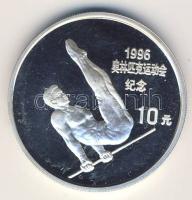 Kínai N.K. 1995. 10Y Ag "Olimpia-tornász" T:PP