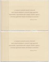 2000. 2000Ft "Millennium" (4x) sorszámkövetők, mind eredeti bontatlan csomagolásban T:I