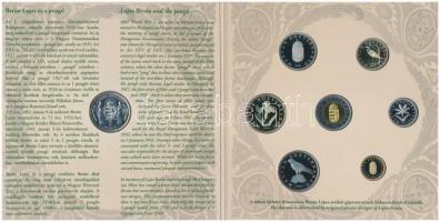 2007. 1Ft-100Ft 8klf db, szettben, benne "Berán Lajos és a pengő" Ag emlékérem (10g/0.999/...