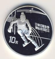 Kínai N.K. 1991. 10Y Ag "Olimpia-sielő" T:PP