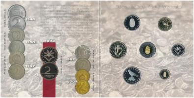 2008. 1Ft-100Ft 7xklf darabos forgalmi sor "Búcsú az egy- és kétforintostól" dísztokos sze...