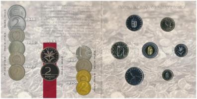 2008. 1Ft-100Ft 7xklf darabos forgalmi sor "Búcsú az egy- és kétforintostól" dísztokos sze...