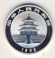 Kínai N.K. 1993. 5Y Ag "Panda mackó" T:PP