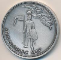 DN "Jászfényszaru város / Sanctissimus rex" fém emlékérem (42mm) T:2