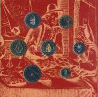 2001. 1Ft-100Ft 7klf db, szettben "Ezeréves a magyar pénzverés" T:BU