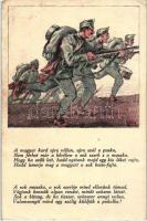 4 db RÉGI motívum képeslap, katonai motívum, az egyik lapon első világháború korabeli gyakorló tank ...