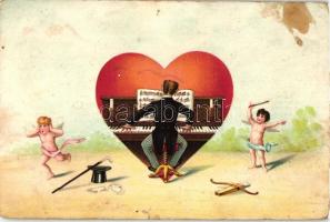 10 db RÉGI motívum képeslap, vegyes motívumok, mind litho, vegyes minőség / 10 old motive postcards,...