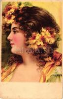 7 db RÉGI motívum képeslap, vegyes motívumok, néhány dombornyomott és litho lappal, vegyes minőség /...