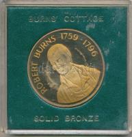 Skócia DN "Robert Burns / Burns szülőháza, Alloway" Br emlékérem eredeti tokban (37mm) T:P...