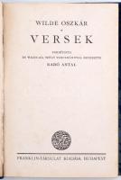 Wilde Oszkár: Versek. (Wilde Oszkár összes művei) Bp., é.n., Franklin. Kiadói, kissé kopottas, több ...