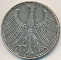 NSZK 1951D 5M Ag T:2,2-
FRG 1951D 5 Mark Ag C:XF,VF