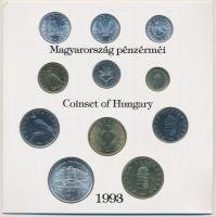 1993. 10f-200Ft 11x különféle db, szettben, benne 200Ft Ag "MNB" T:BU