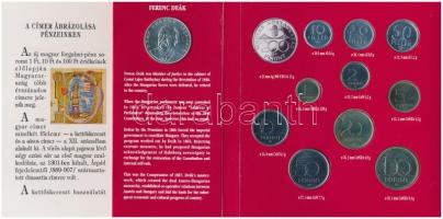 1994. 10f-100Ft 10xklf db + 200Ft Ag "Deák" dísztokos szettben T:BU