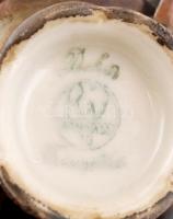 Bavaria porcelán mokkás készlet: fedeles kiöntő (M: 18,5 cm), cukortartó (m: 10,5 cm), kis kiöntő (m...