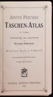 Justus Perthes' Taschen-Atlas. Szerk.: Habenicht, Hermann. Gotha, 1905, Justus Perthes. 24 db r...