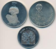 1981. 100Ft "FAO" eredeti tokban tanúsítvánnyal + 1983. 100Ft "Széchenyi István"...