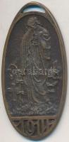 Zutt Richárd (1887-1938) 1914. &quot;DVLCE ET DECORVM EST PRO PATRIA MORI&quot; Br emlékérem (59x24mm) T:2 HP 6813.