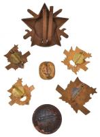 ~1970-1980. "Véradásra kész" zománcozott tombak jelvény (22mm) + "Véradásért" zo...