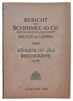1927 Német vegyiárú forgalmazó cég képes ismertető füzete, a különböző vegyi anyagok elkészítésének módjaival, benne néhány parfüm címke. / 1929 German chemical-ware company. Picture booklet with advertising. 264p. + XII.