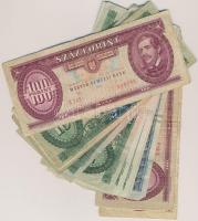 30db-os vegyes magyar forint bankjegy tétel, közte 1949. 100Ft T:vegyes