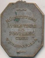 DN "Műegyetemi Athletikai és Football Club Versenydíja" ezütözött Br díjérem (34x26mm) T:2