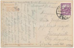 Budapest, Ferenc József-híd, budai hídfő, villamos, automobile