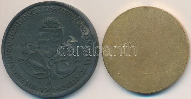1941. "Délvidéki Emlékérem" cink emlékérem mellszalag és fül nélkül. Szign.: BERÁN L. + 19...
