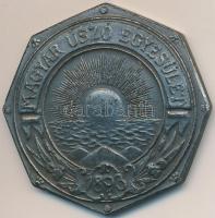 1943. &quot;Magyar Úszó Egyesület 1893 / 50 év a sport szolgálatlában 1893-1943&quot; Zn emlékérem (38mm) T:2