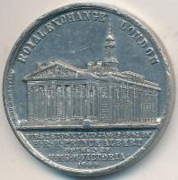 Nagy-Britannia ~1850. "Wellington emlékmű, London / Royal Exchange" Sn számlálóbárca "Allen & Moore" gyártói jelzéssel (26mm) T:2 ph. Great Britain ~1850. "Wellington Statue, London / Roal Exchange" Sn counter token with makers mark "Allen & Moore" (26mm) C:XF edge error