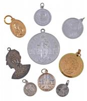 9db klf fém vallási érem T:2,2-
9pcs of diff metal religious medal C:XF,VF