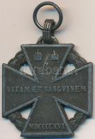 1916. "Károly - Csapatkereszt" cink kitüntetés mellszalag nélkül T:2,2- 
Hungary 1916. &q...