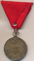 1898. "Jubileumi Emlékérem Fegyveres Erő Számára" Br kitüntetés mellszalaggal T:2,2-
Hung...