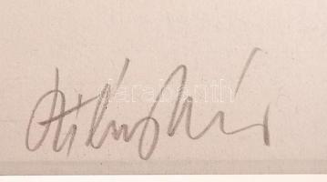 Szilvásy Nándor (1927-2011): Hegedűk, 2 db különböző szitanyomat, papír, jelzettek, számozottak (100...