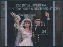 1986 Andrew herceg és Sarah Ferguson esküvője blokk Mi 5