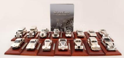 15 db Atlas Editions Silver Cars modell m anyag tokban festett Darabanth GmbH