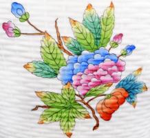 Herendi Viktória mintás váza, kézzel festett, jelzett, hibátlan, m:27 cm