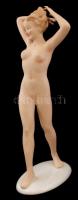 Wallendorf sétáló akt, kézzel festett, jelzett, hibátlan, m:22,5 cm/ Wallendorf nude, perfect condition, hand painted