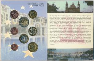 Málta 2004. 1c,2c,5c,10c,20c,50c,1EUR,2EUR próbaveretek, szettben, díszkiadásban T:BU
Malta 2004. 1...