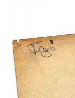 Fenyő Andor Endre (1904-1971): Várakozó férfi, szén, papír, jelzett, 34×21 cm