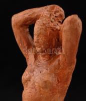 Sóváry János (1895-1966): Női akt. Kerámia, jelzett, alján repedéssel, m:22 cm
