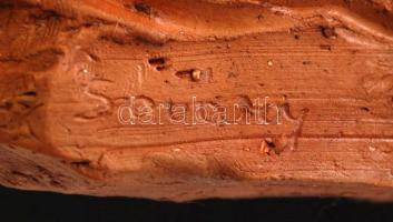 Sóváry János (1895-1966): Női akt. Kerámia, jelzett, alján repedéssel, m:22 cm