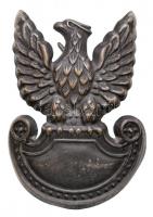 Lengyelország ~1950-1960. Sasos katonai jelvény sérült tűvel (55x38mm) T:2 Poland ~1950-1960. Military badge with eagle, damaged pin (55x38mm) C:XF