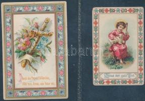 cca 1900 10 db, többségében litho szentkép / litho holy cards