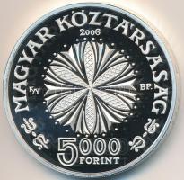 2006. 5000Ft Ag "Bartók Béla" eredeti tokban T:PP apró felületi karc
