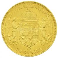 1914KB 20K Au "Ferenc József" (6.79g/0.900) Bosznia címerrel! T:2
Hungary 1914. 20 Kronen...